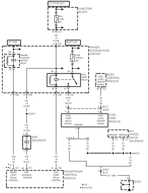 2000 Dodge Stratus Fuel Pump Wiring Diagram